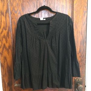 Adorable GAP black polka dot blouse!